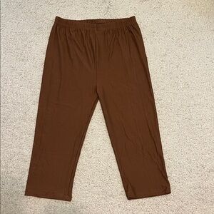 Women's Brown Cropped leggings